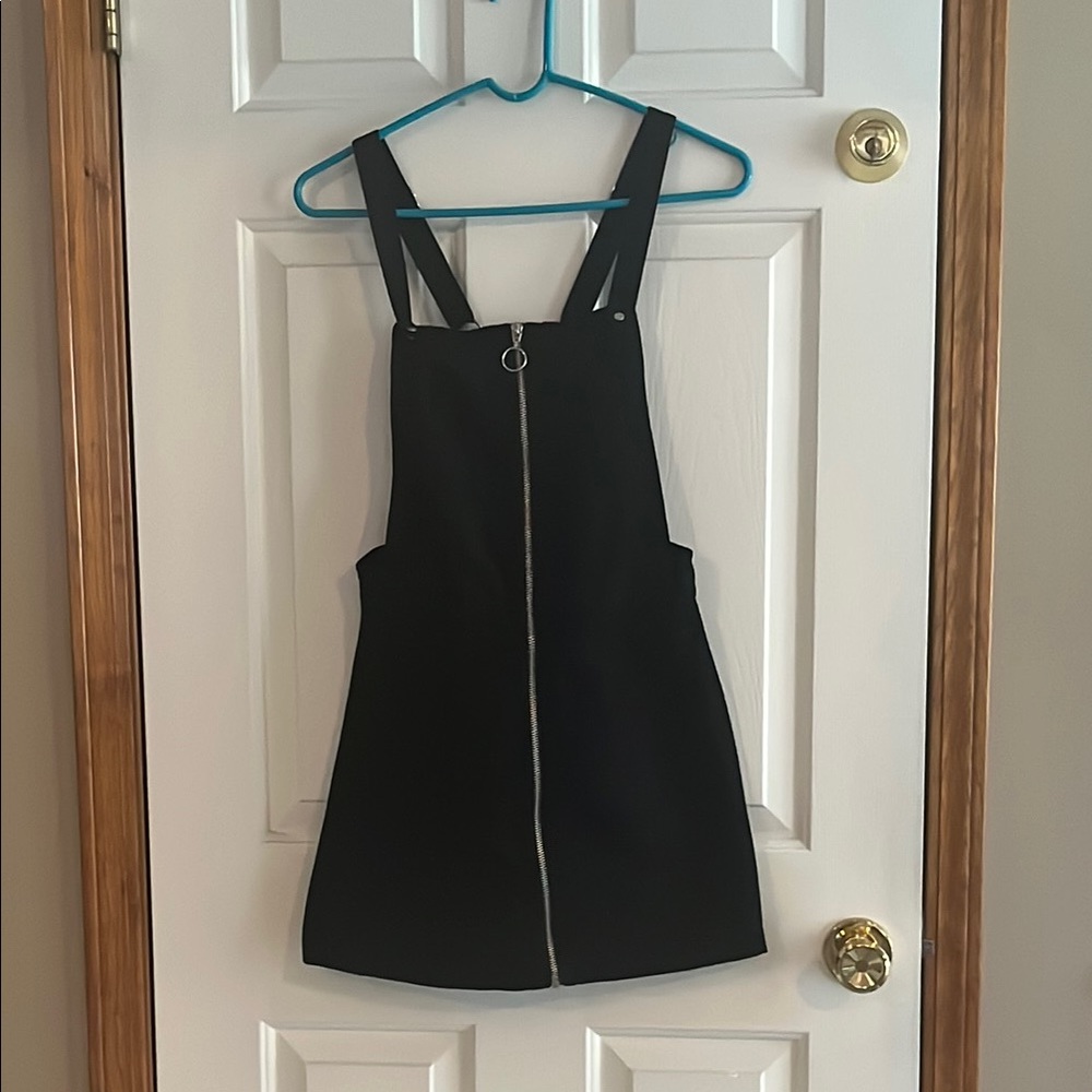 H&M Black Sheath Mini Dress Square Neck Sleeveless